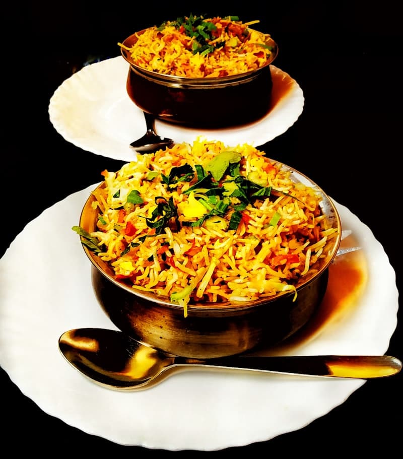 Biryanis from the MBA Biryani Hyderabad menu